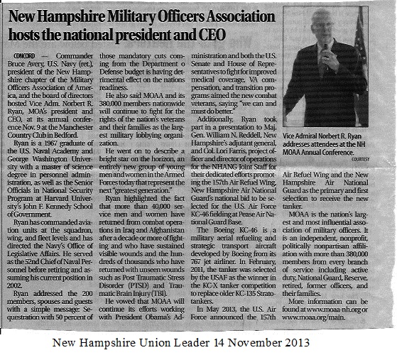 MOAA-NH Hosts National President