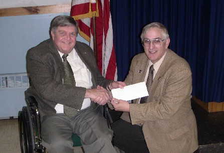 Chapter donates $350 to Tilton Home